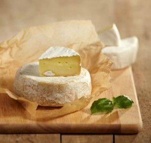 Camembert cheese, a staple of Normandy food from France